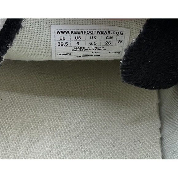 Keen Shoes Women's Sz 9 Black Elsa III Gore Pull On Cross Strap Canvas Sneakers - Picture 7 of 10